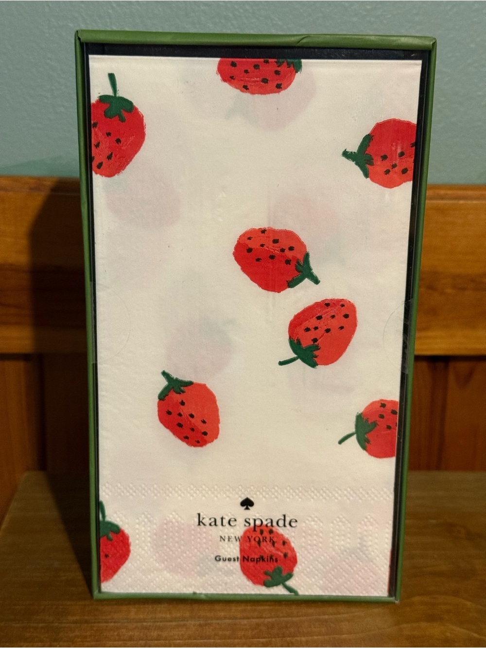 kate spade New York Strawberry guest napkins- set of 40